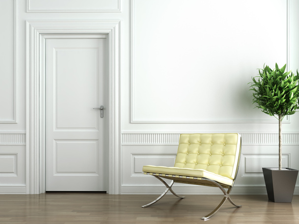 klasický bílý interiér - Fotografie, Obrázek