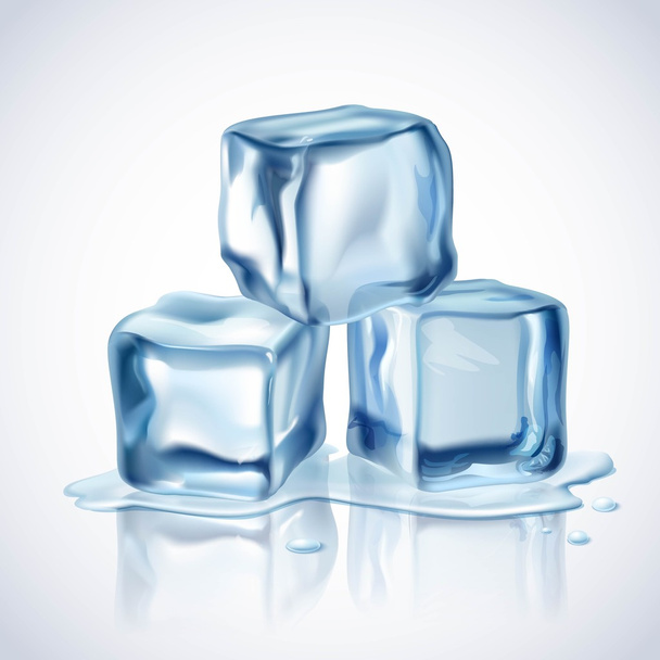 Ice Cubes Blue - Vector, Image