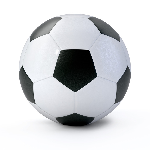 Pallone da calcio 3D su sfondo bianco
 - Foto, immagini
