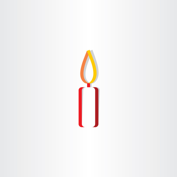 bougie lumière logo vecteur
 - Vecteur, image