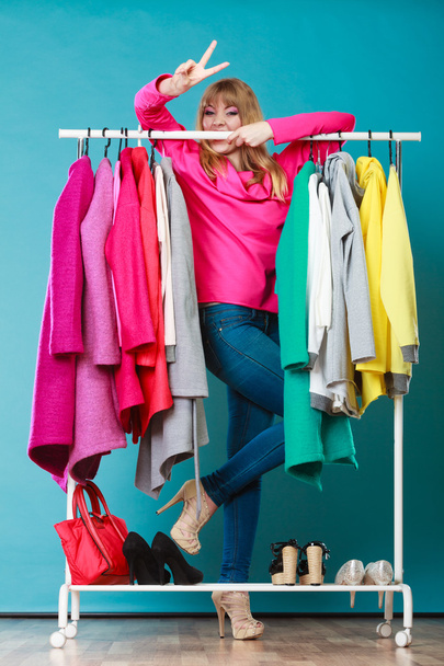 Woman choosing clothes - Photo, image