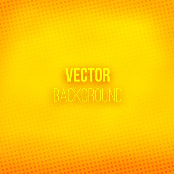 Yellow Blurred Background With Halftone Effect - Vector, afbeelding
