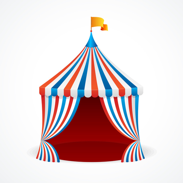 Цирковая палатка. Вектор
 - Вектор,изображение