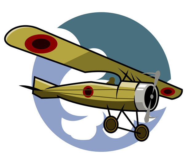 Classic Airplane - Vector, Image