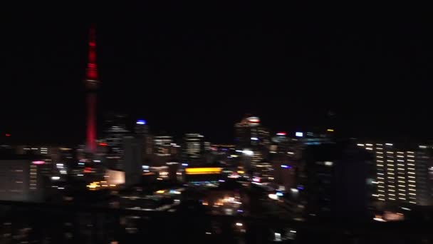 Auckland Sky towerskyline - Materiał filmowy, wideo