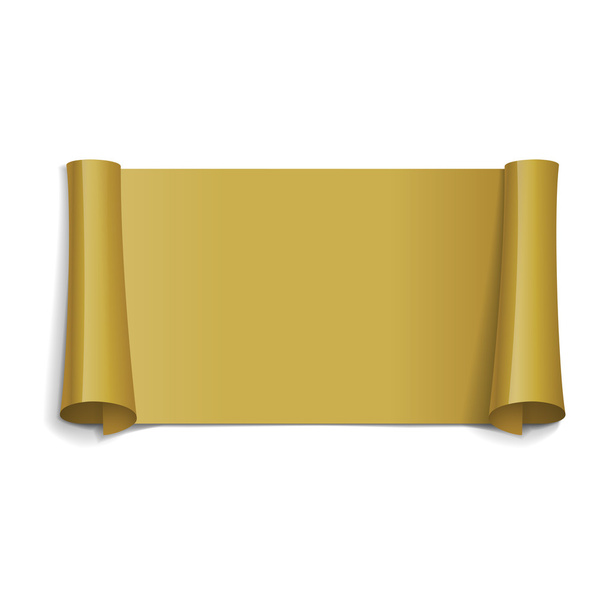 Gouden glanzende vector lint - Vector, afbeelding