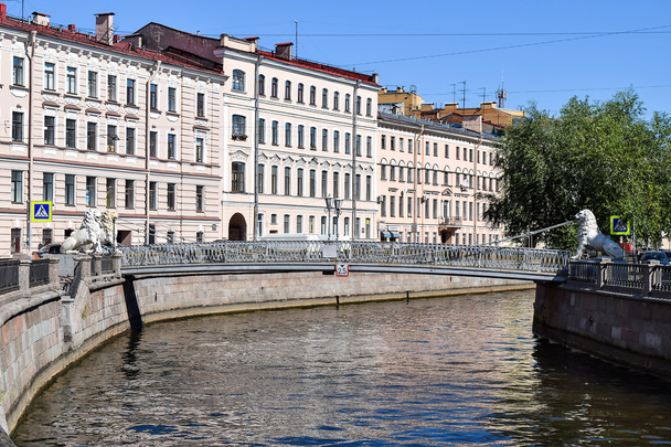 The Griboyedov canal embankment in Leningrad. - Fotó, kép