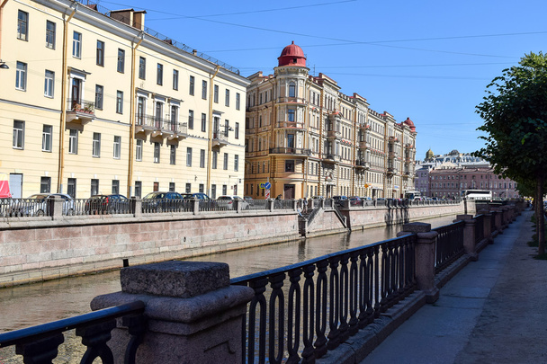The Griboyedov canal embankment in Leningrad. - Fotoğraf, Görsel
