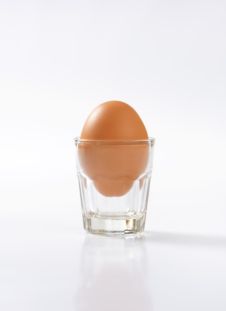 egg in glass - 写真・画像