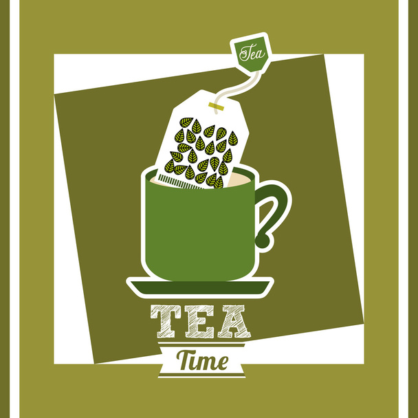 delicious tea  - Vetor, Imagem