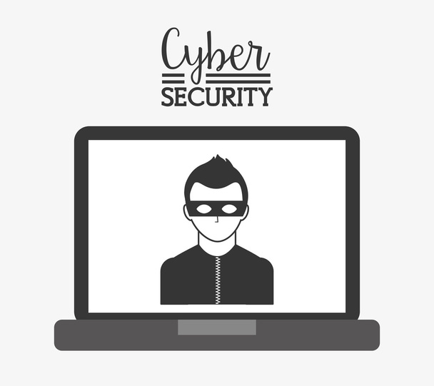 Cybersicherheit  - Vektor, Bild