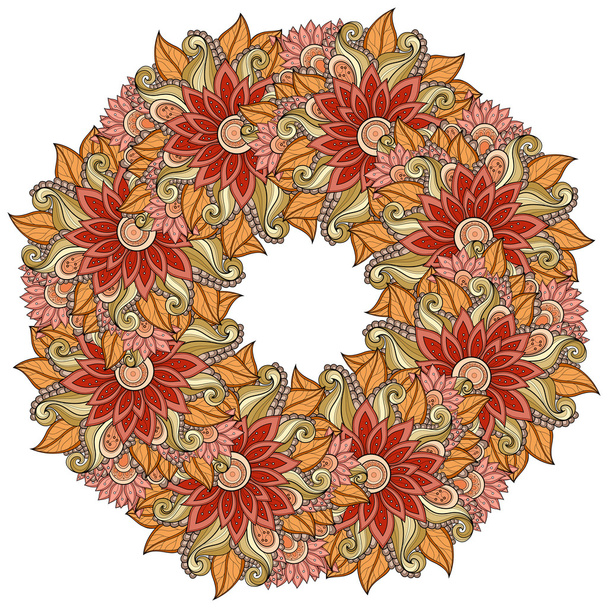 Colored Floral Background - Vector, Imagen