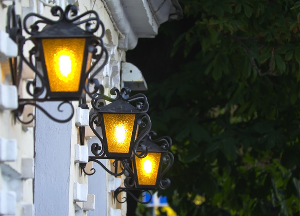 Lighting lanterns of the old city - Photo, Image