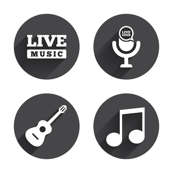 Musical elements icons - Vector, imagen