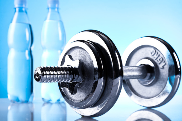Fitness dubbell weights - Zdjęcie, obraz