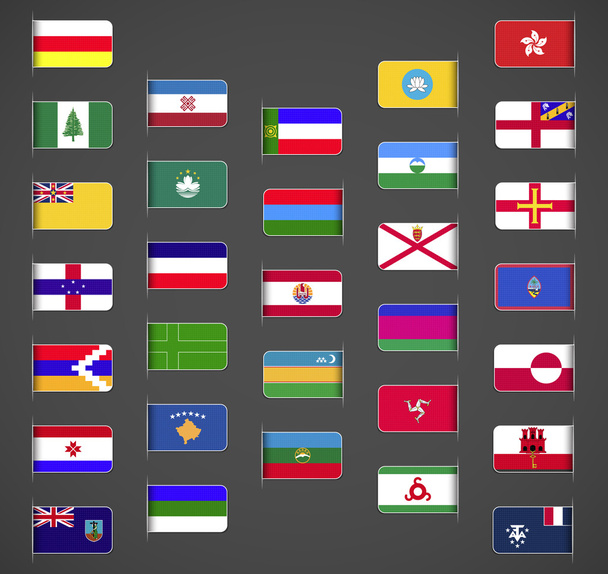 Coleção de bandeiras do mundo Outros, parte 2
 - Vetor, Imagem