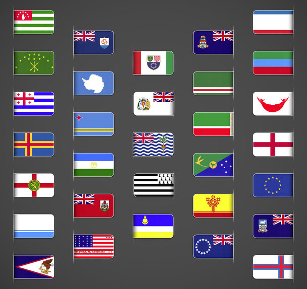 Svět vlajek kolekce, ostatní, část 1 - Vektor, obrázek