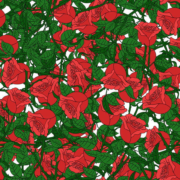 Abstract background of flowers. Vector - ベクター画像