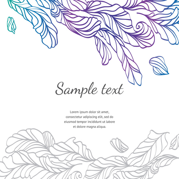 Vector feather hand-drawn illustration  - Vector, Image