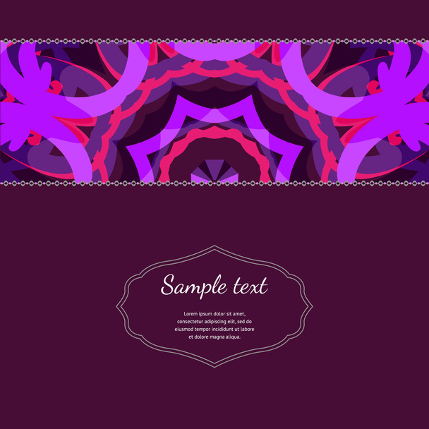 abstract vector template with ornamental element  - Vektor, obrázek