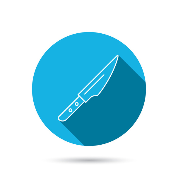 Kitchen knife icon. Chef tool sign. - ベクター画像