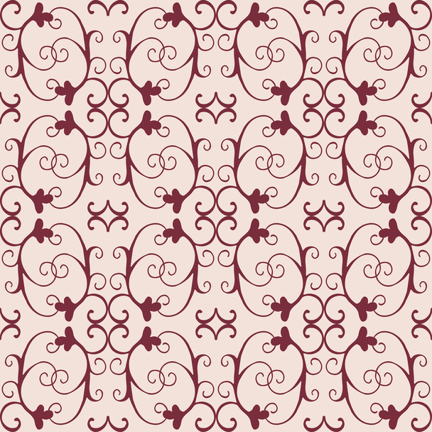 Vintage seamless pattern with floral ornament - Wektor, obraz
