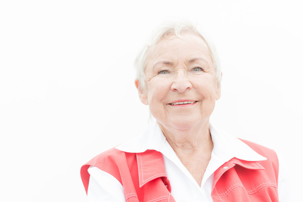 smiling senior woman - Fotó, kép