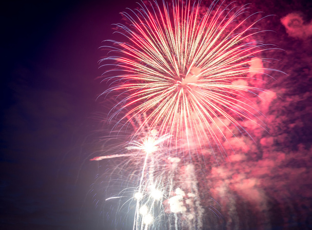 Fajerwerki na dzień niepodległości w Stany Zjednoczone Ameryki - Zdjęcie, obraz