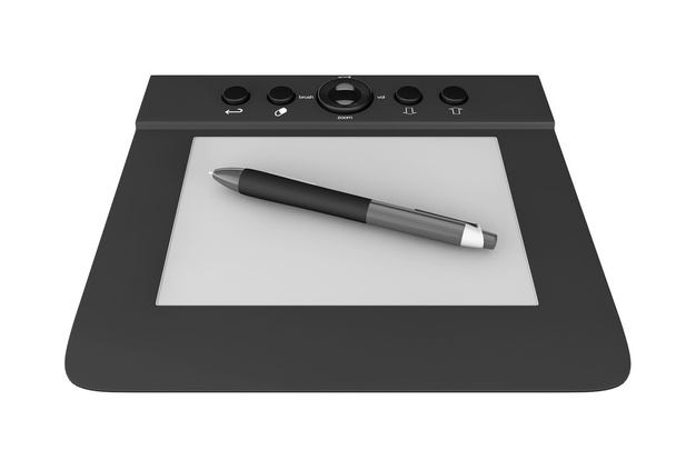 Digital Graphic Tablet with Pen - Photo, Image