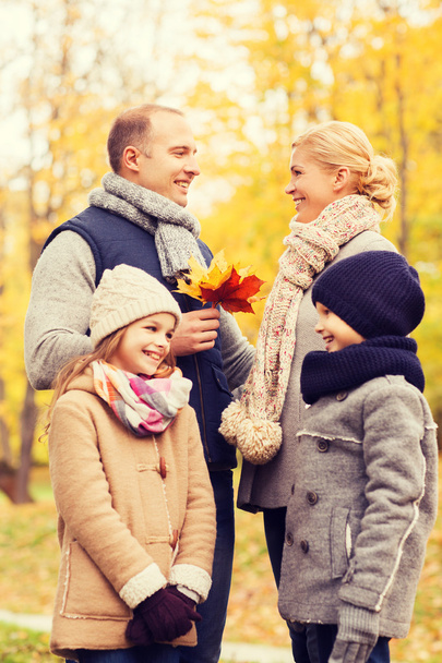happy family in autumn park - Photo, image