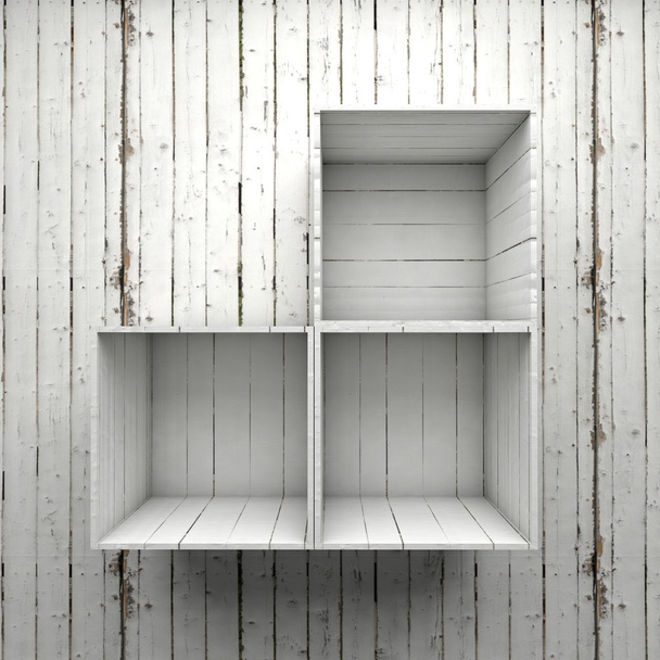 Wood box shelve - Photo, Image