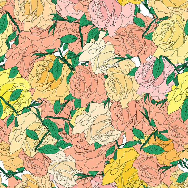 Abstract background of flowers. Vector  - Vector, Image