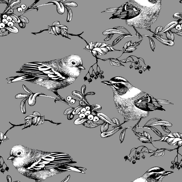 Seamless pattern with birds - Foto, Imagen