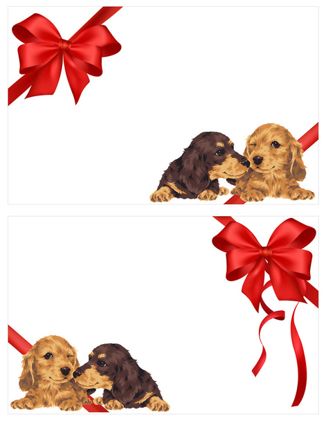 Иллюстрация собаки и ленты
 - Фото, изображение