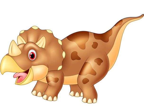 Dinosaur triceratops,vector illustration - Vektor, obrázek