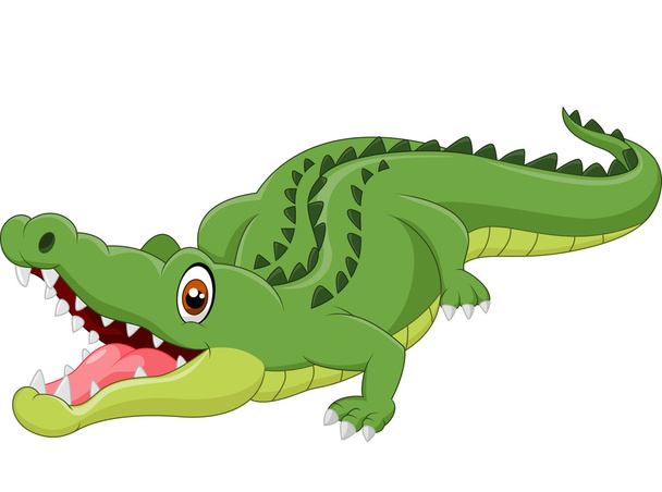 rajzfilm krokodil - Vektor, kép