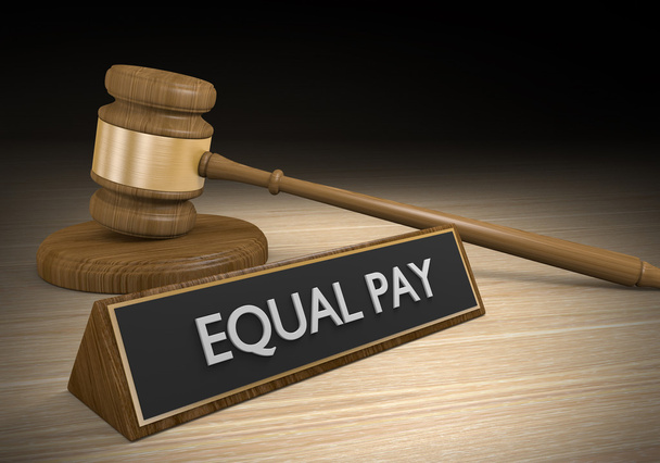 Gerichtsrechtliches Konzept des gleichen Lohns für gleiche Arbeit für Frauen und Minderheiten - Foto, Bild