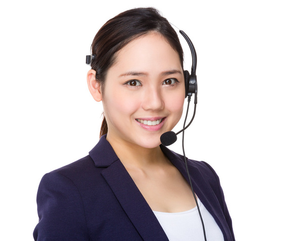 Asiatique femme service à la clientèle opérateur
 - Photo, image