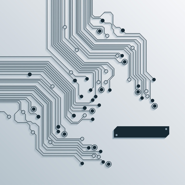 3d circuit board abstract backgrounds - vector - Vector, Image