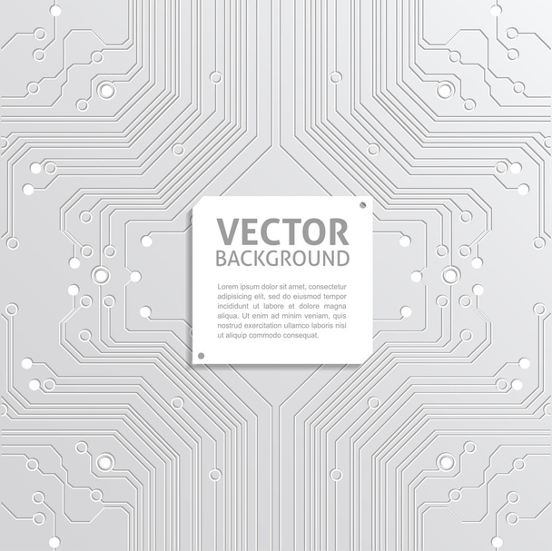 abstrakte Technologie weißer Hintergrund Vektor - Vektor, Bild
