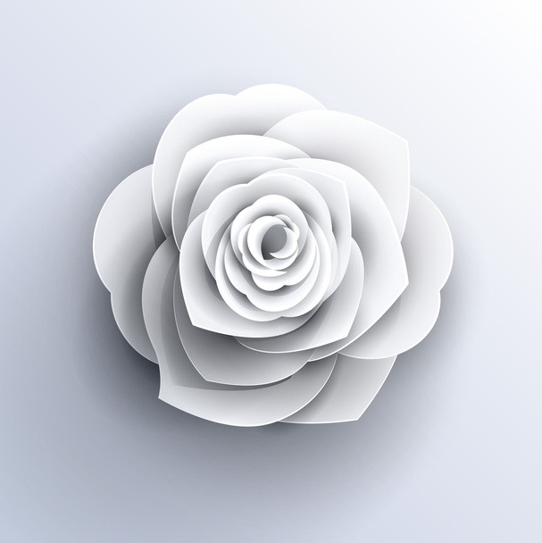 花ロゴ バラ形ベクトル折り紙 - ベクター画像