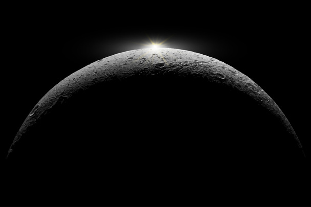Moon .Elements of this illustration furnished by NASA - Vetor, Imagem