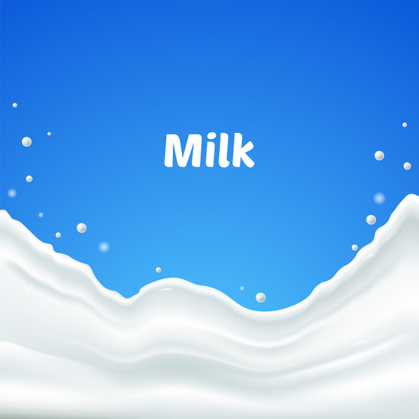 Milk splash background - Wektor, obraz