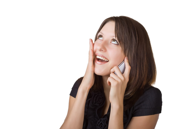 Woman talking on her cell phone - Photo, Image