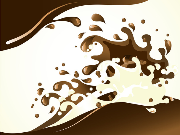 Chocolate splash - Vektor, kép