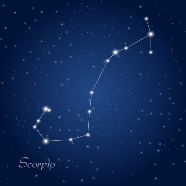 Skorpió csillagkép állatöv - Vektor, kép