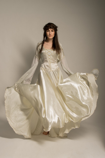 Girl in medieval beautiful dress - Fotografie, Obrázek