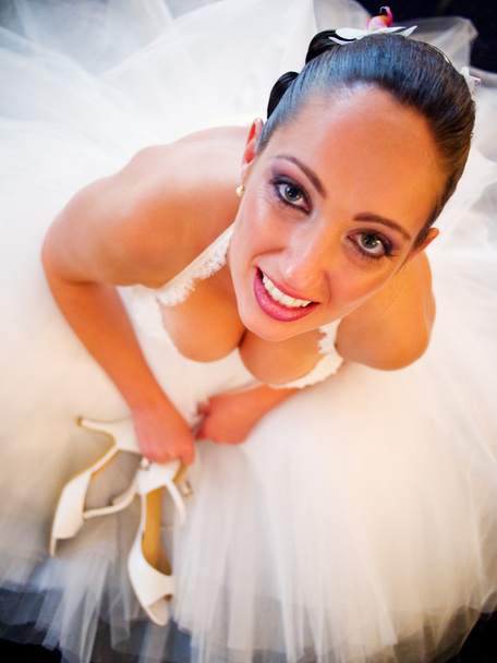 Bride in  wedding dress - Фото, зображення