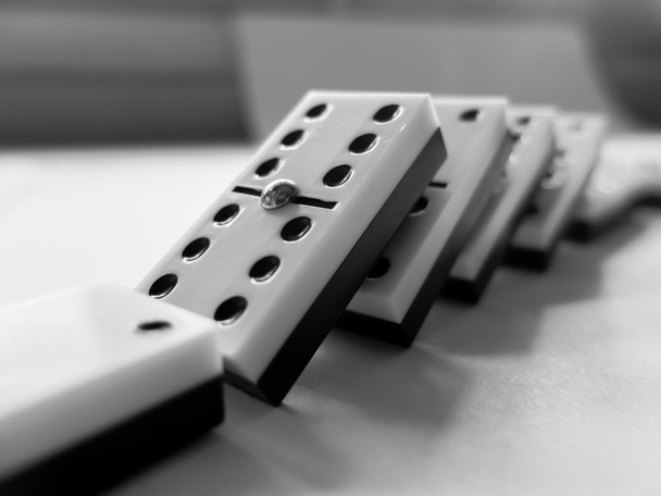 viejo juego de dominó
 - Foto, Imagen