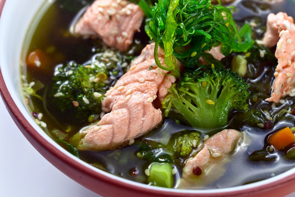 soup with salmon - Photo, Image
